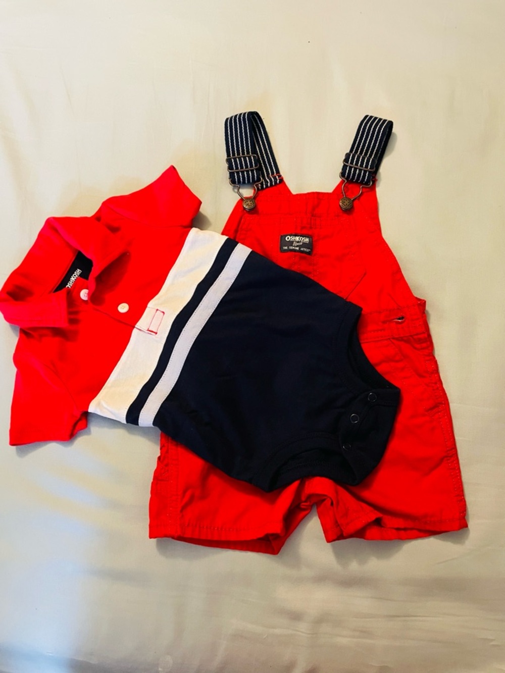 OshKosh B'gosh Red & Navy Boys Matching Set